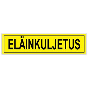 eläinkuljetustarra